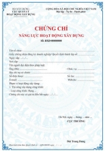 TƯ VẤN XIN CẤP CHỨNG CHỈ NĂNG LỰC HOẠT ĐỘNG XÂY DỰNG